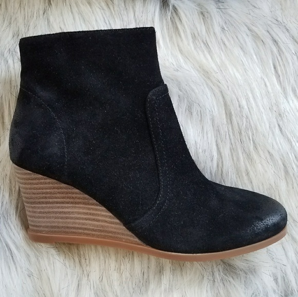 New in Box BP. Black Wedge Bootie - Picture 3 of 4